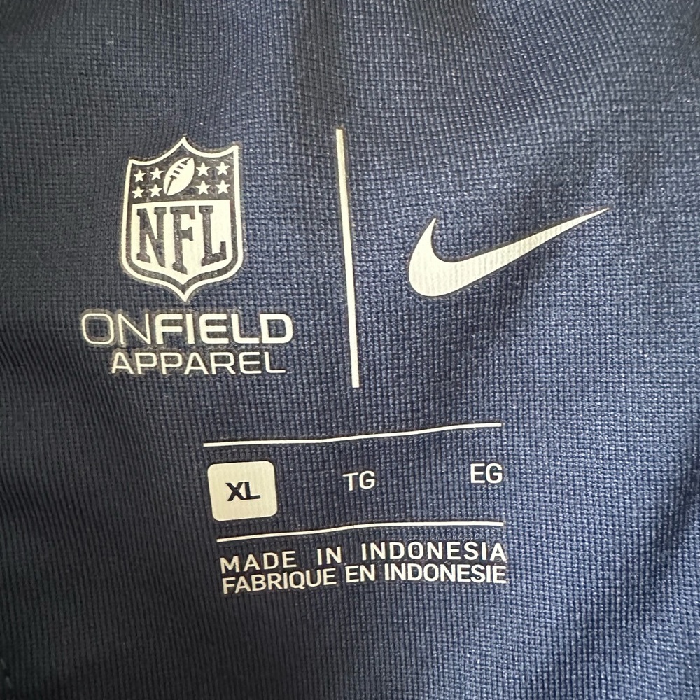 NIKE NEW ENGLAND PATRIOTS ON FIELD APPAREL JACKET TEAM  XL - Picture 6 of 7